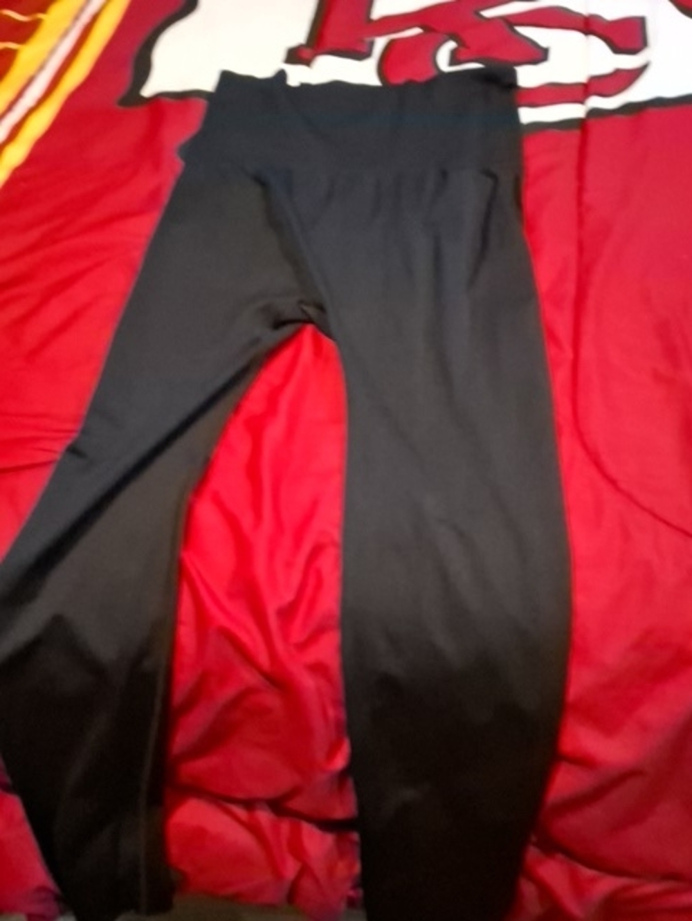Source Unknown Black High-Waist Leggings 1X